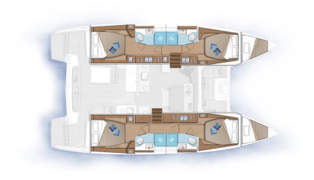 Lagoon 46 - 4 + 2 cab. White Pearl | Czarter jachtu Chorwacja | Travelboat