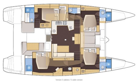 Lagoon 52 F - 5 + 2 cab. | Yacht Charter Spain | Travelboat