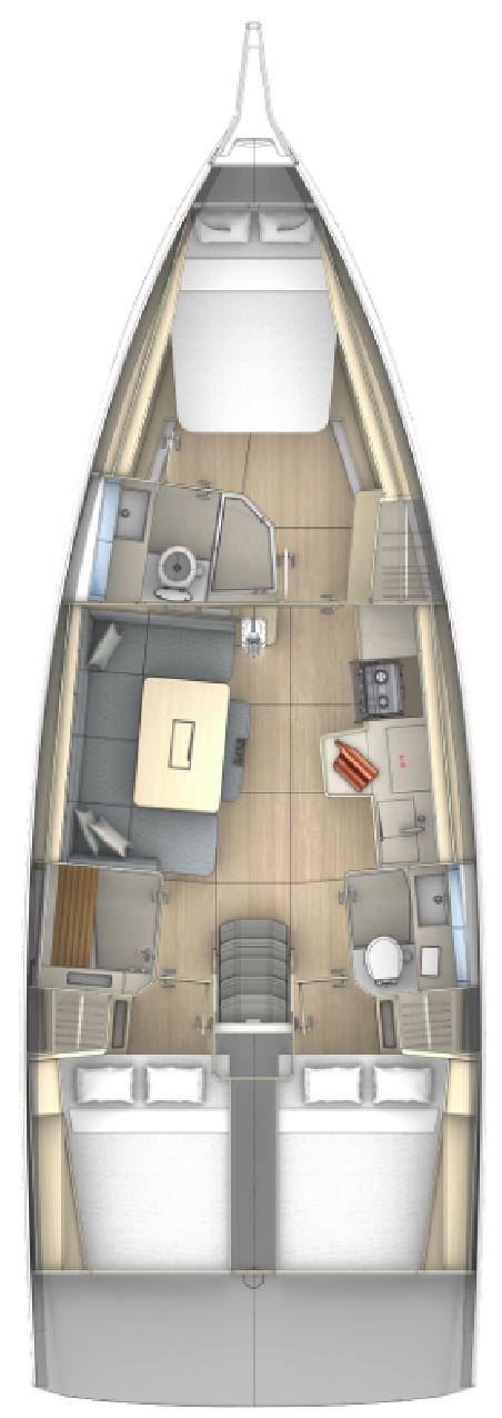 Dufour 41 - 3 cab. | Yacht Charter France | Travelboat