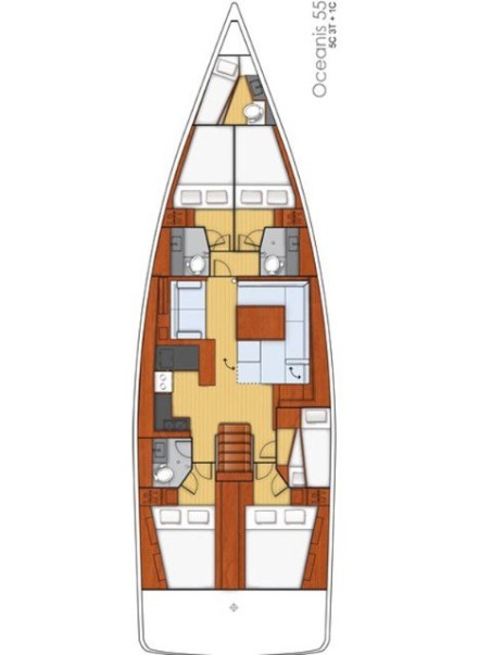 Beneteau Oceanis 55 | Czarter jachtu Grecja | Travelboat