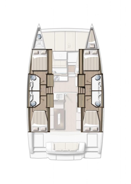 Catana Group Bali 4.2 - 4 + 1 cab. Hubble