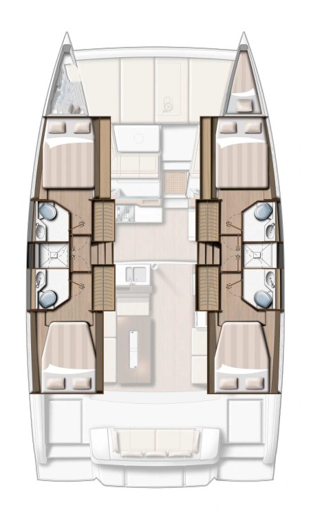 Catana Group Bali 4.2 - 4 + 1 cab. Kamla