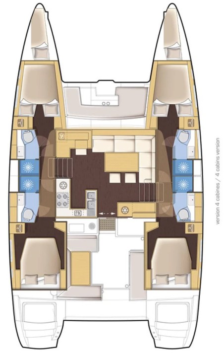 Lagoon 450 F | Czarter jachtu Grecja | Travelboat