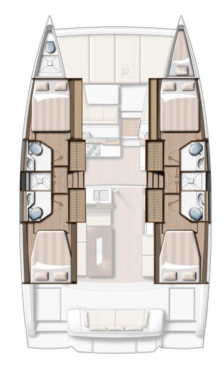 Bali 4.2 - 4 + 1 cab. | Yacht Charter Croatia | Travelboat