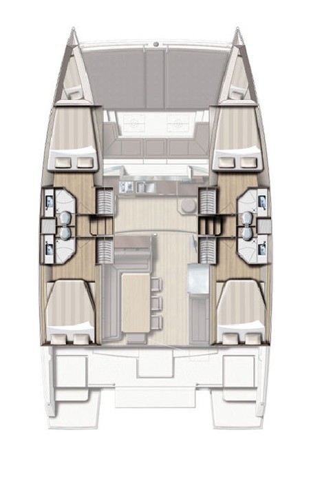 Catana Group Bali 4.3 - 4 + 2 cab. Tisia