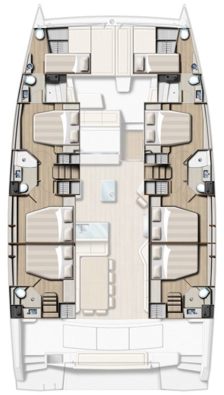 Catana Group Bali 5.4 - 6 + 2 cab. Lalounge
