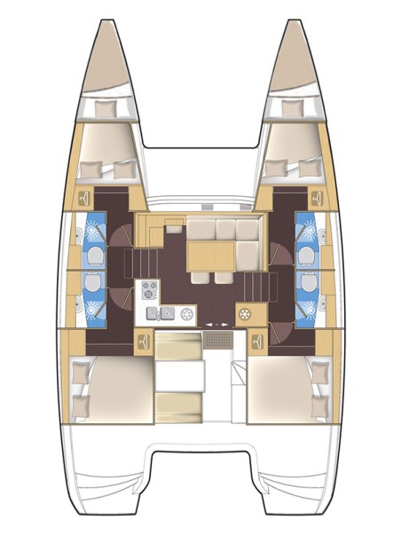Lagoon-Bénéteau Lagoon 39 - 4 + 2 cab. Bob Cat