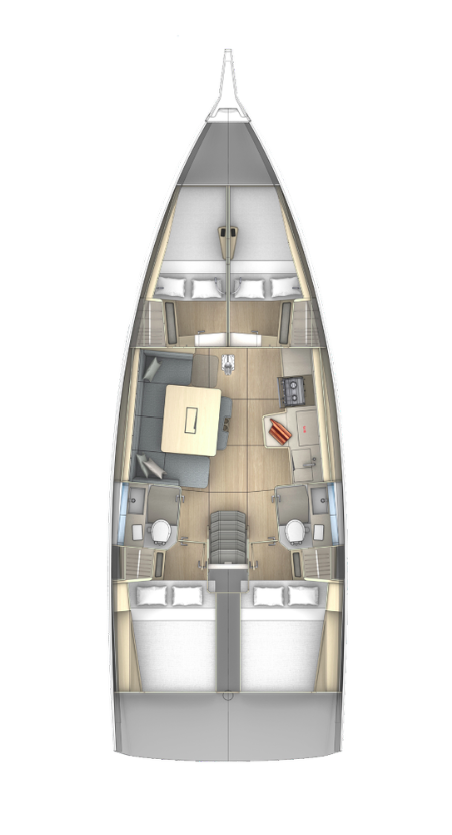 Dufour 41 - 4 cab. | Czarter jachtu Chorwacja | Travelboat
