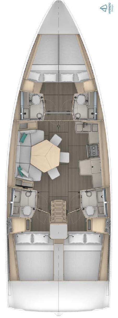 Dufour Yachts Dufour 44 - 4 cab Funk