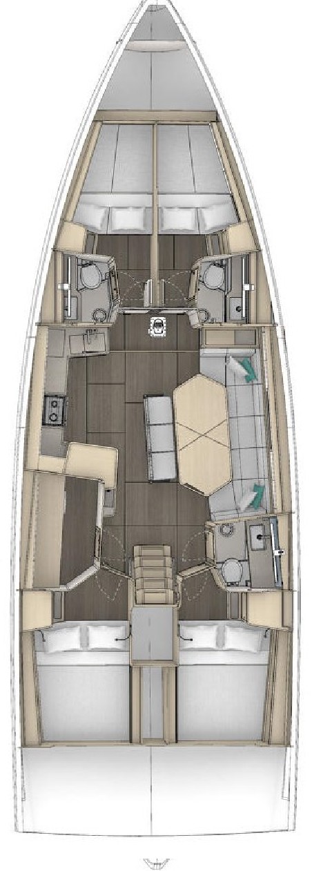 Dufour 48 | Czarter jachtu Chorwacja | Travelboat