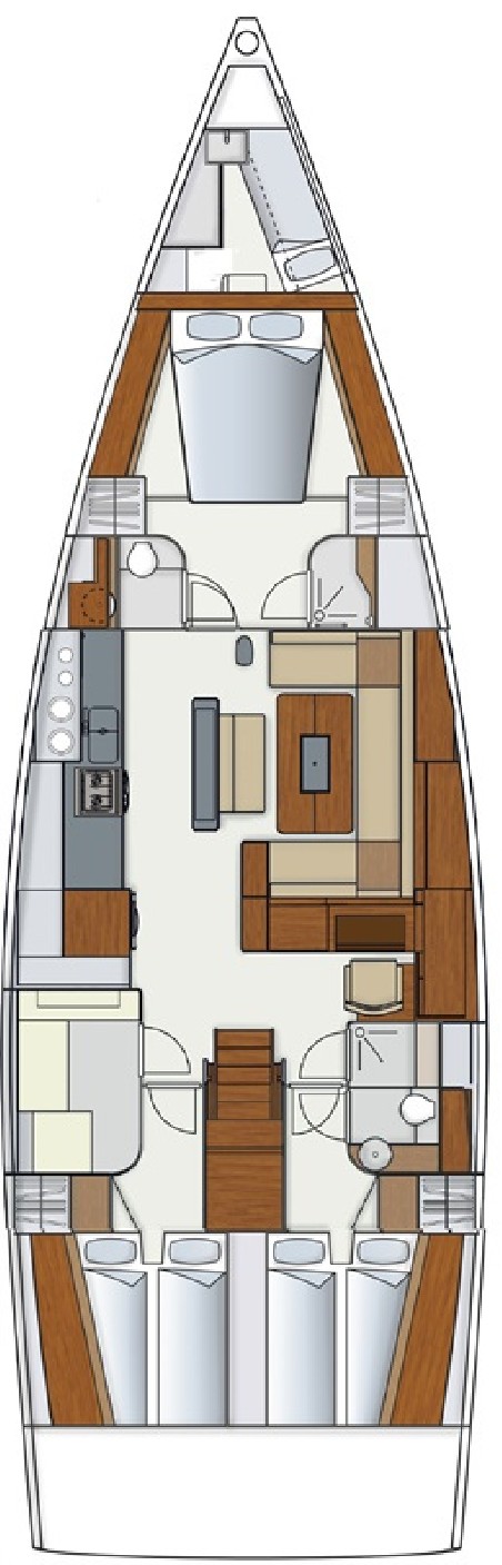 Hanse Yachts Hanse 575 - 3 + 1 cab. Vidar