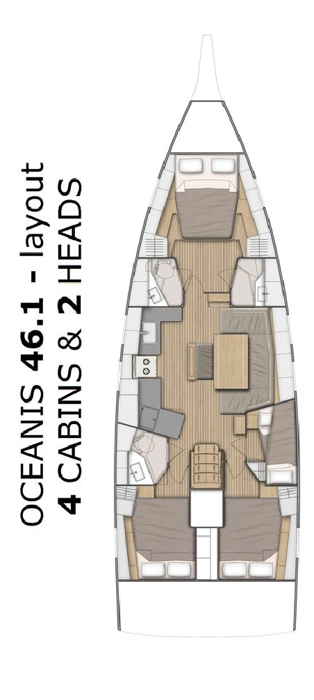 Oceanis 46.1 | yacht charter Croatia | Travelboat