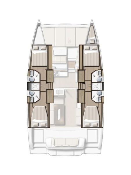 Catana Group Bali 4.2 - 4 + 1 cab. Au Soleil