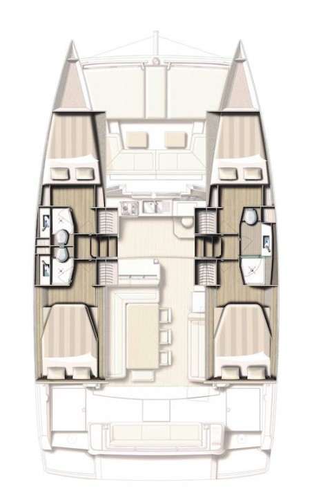 Catana Group Bali 4.1 - 4 + 1 cab. Testa