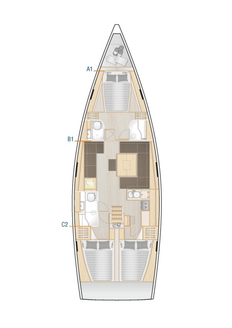 Hanse Yachts Hanse 458 - 3 cab. Tortuga