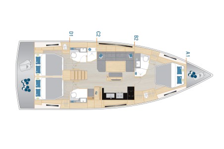 Hanse Yachts Hanse 460 - 3 cab Chrisphi