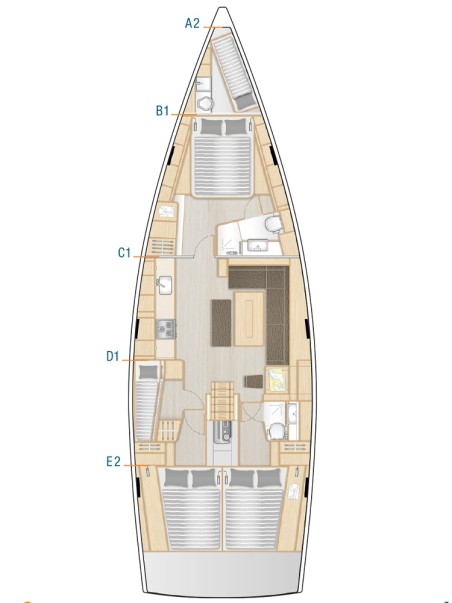Hanse Yachts Hanse 508 - 4 + 1 cab. Charlabelle - OW