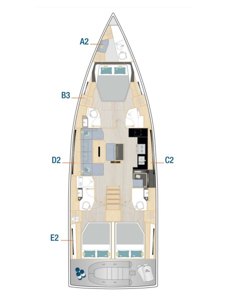 Hanse Yachts Hanse 510 - 3 + 1 cab. Ocean Phoenix - OW