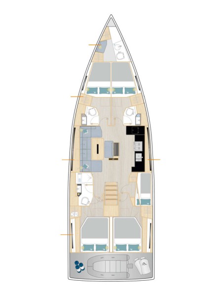 Hanse Yachts Hanse 510 - 5 + 1 cab. Vivid