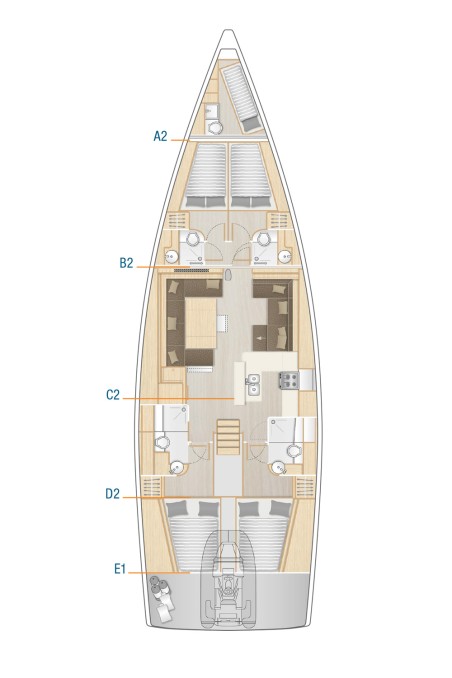 Hanse Yachts Hanse 588 - 4 + 1 cab. Mischief 2.0