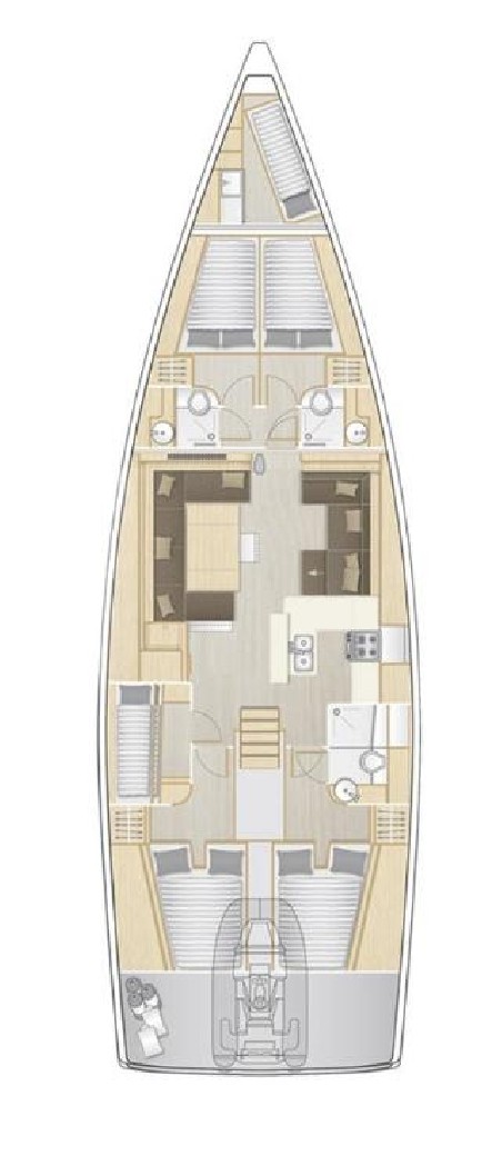 Hanse Yachts Hanse 588 - 5 + 1 cab. Eywa