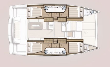 Catana Group Bali 4.2 - 4 + 1 cab. First Spark