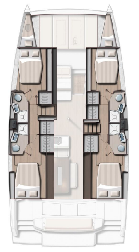 Catana Group Bali 4.4 - 4 + 2 cab. Silver Waters