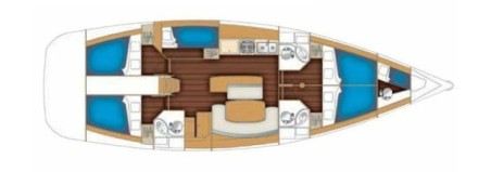 Bénéteau Cyclades 50.5 - 5 + 1 cab. Manitu
