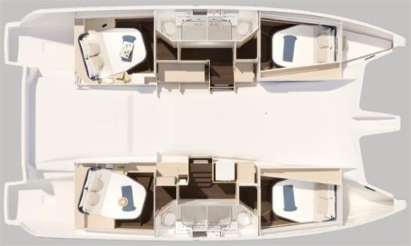 Fountaine Pajot Fountaine Pajot FP 44 Quatuor - 4 + 2 cab. Agios Paisios