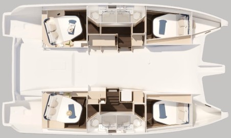 Fountaine Pajot Fountaine Pajot FP 44 Quatuor - 4 + 2 cab. Simba