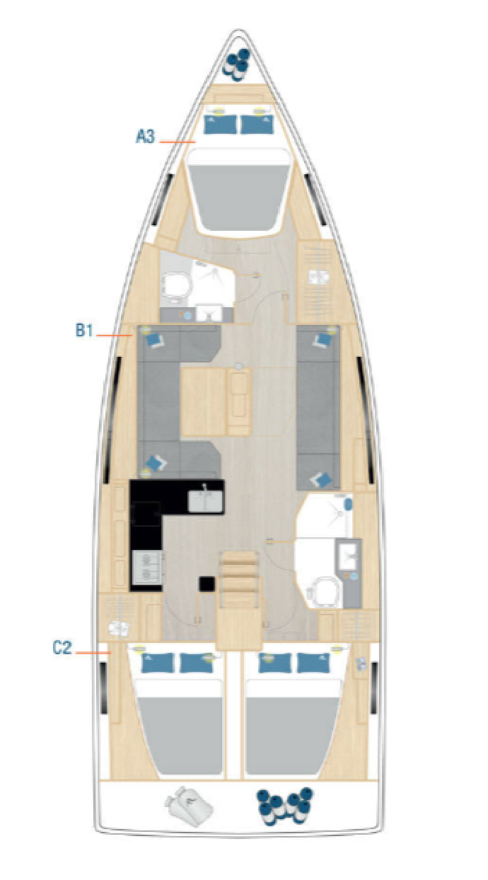 Hanse 410 | Yacht Charter Greece | Travelboat