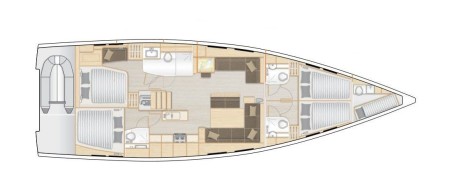 Hanse Yachts Hanse 548 - 4 + 1 cab. Joy
