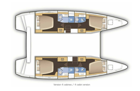 Lagoon-Bénéteau Lagoon 42 - 4 + 2 cab. White Pearl