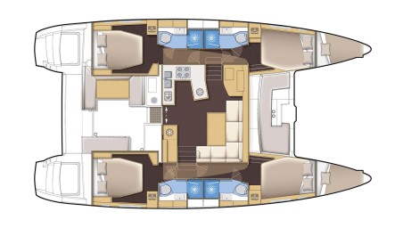 Lagoon-Bénéteau Lagoon 450 F - 4 + 2 cab. Caretta Nana