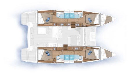 Lagoon-Bénéteau Lagoon 46 - 4 + 2 cab. One Thought