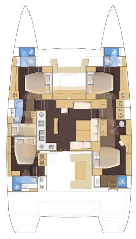 Lagoon-Bénéteau Lagoon 52 F - 5 cab. Tamiro