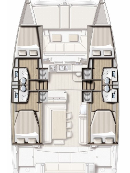 Catana Group Bali 4.1 - 4 cab. Kos 41.15