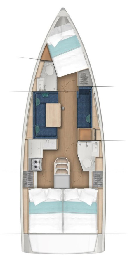 Jeanneau Sun Odyssey 410 - 3 cab. Wind Kiss