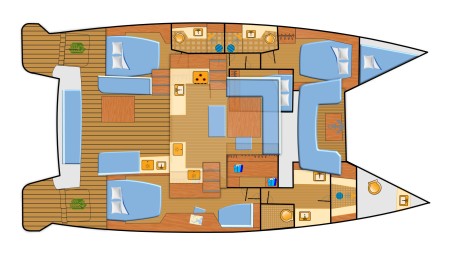 Lagoon-Bénéteau Lagoon 51 OW - 4 + 1 cab. Selanja