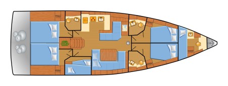 Bénéteau Oceanis 51.1 - 5 + 1 cab. Aquaris