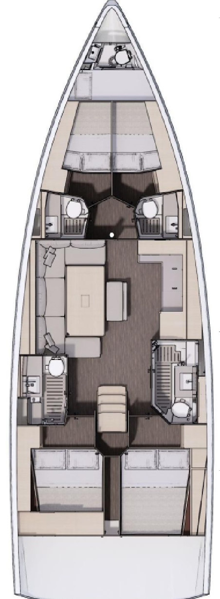 Dufour Yachts Dufour 470 - 4 cab. Happiness