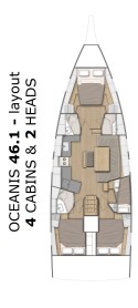 Bénéteau Oceanis 46.1 - 4 cab. Nalu