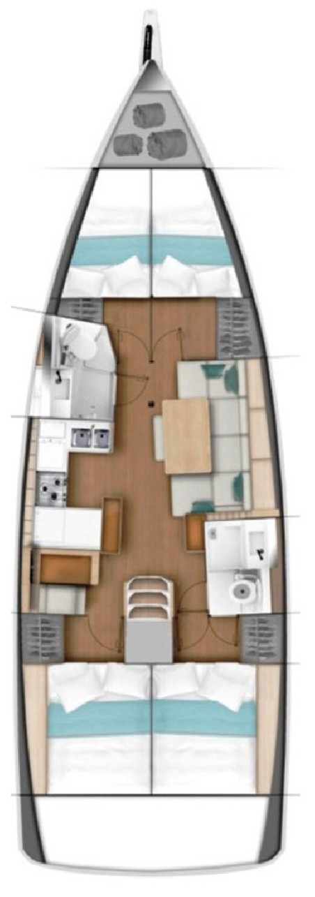 Jeanneau Sun Odyssey 440 - 4 cab. Jolie
