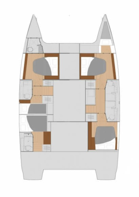 Fountaine Pajot Fountaine Pajot Saona 47 Quintet - 5 + 1 cab. Three Sheets