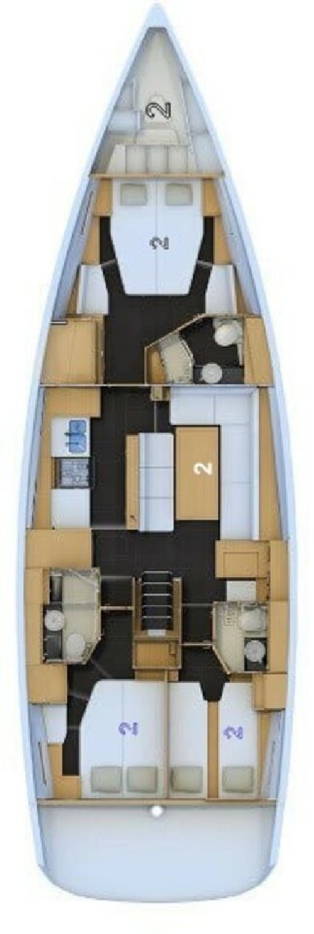 Jeanneau Jeanneau 54 - 3 cab. Silvergirl