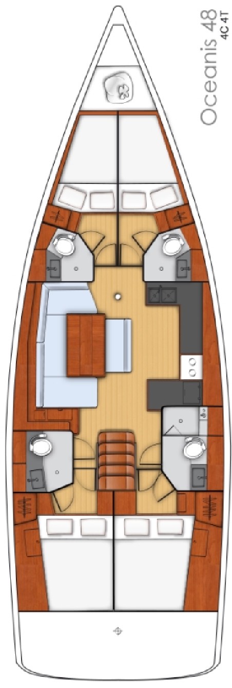 Bénéteau Oceanis 48 - 4 cab. Flou