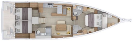 Bénéteau Oceanis 52 - 3 cab. Tinčika