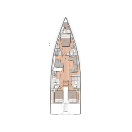 Bénéteau Oceanis 54 - 3 + 1 cab. Big Blue
