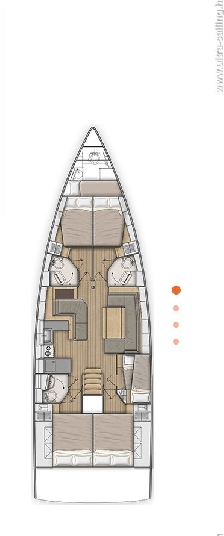 Bénéteau Oceanis 51.1 - 5 + 1 cab. True Wind
