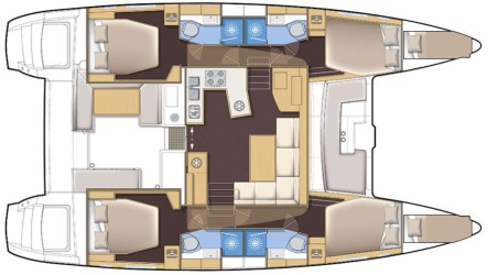 Lagoon-Bénéteau Lagoon 450 F - 4 + 2 cab. Belo